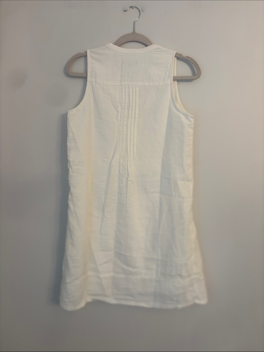 Quince White Organic Gauze Cotton Swing Dress - XS - Picture 6 of 6